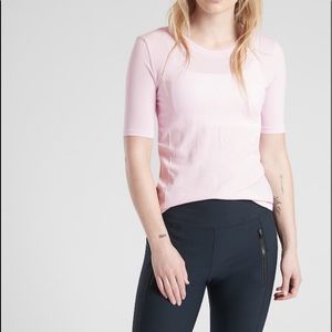 Renew pink tee from Athleta